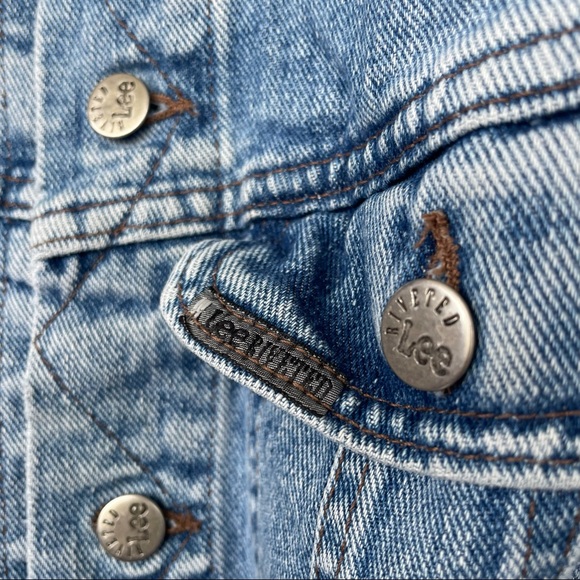 90s Lee Riveted Jean Jacket - Picture 3 of 4